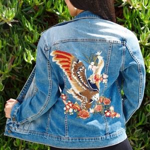 WANTED Driftwood Eagle Denim Jacket